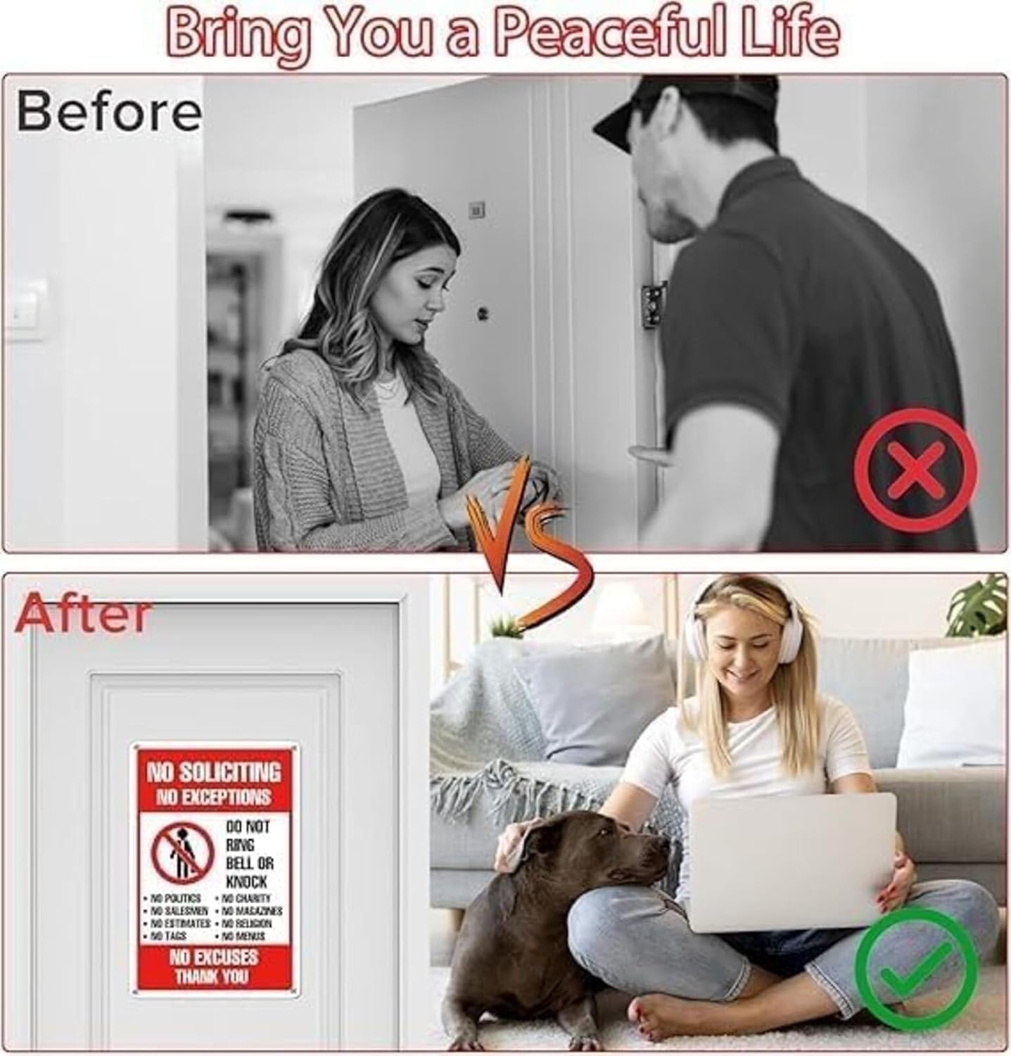 9" x 12" Galvanized Iron Sign | Rainproof & Impact-Resistant, No Deformation or Chipping | UV & Waterproof | Easy to Install, Ideal for Home Yards, Apartments, and Creative Studios