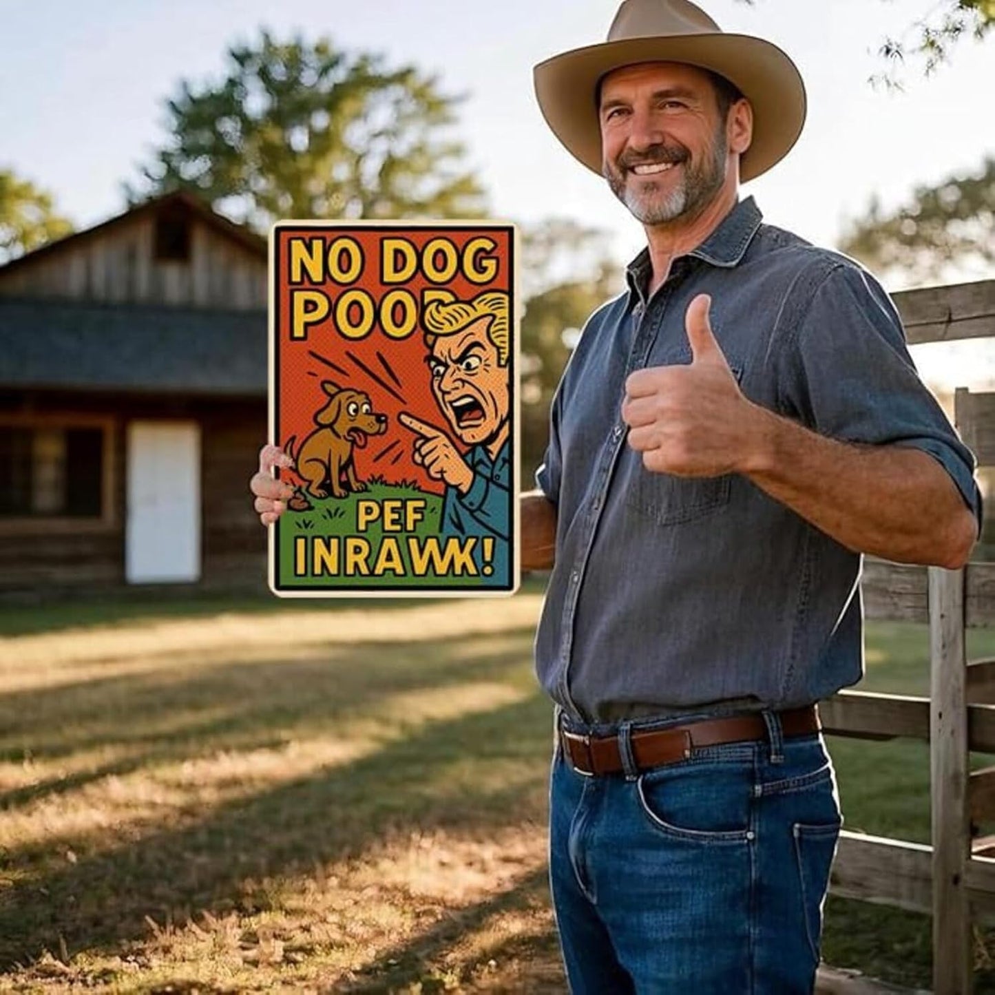 Dekvoraq No Dog Poop Sign 9x12 Inch – Funny Retro Style Yard Sign, Heavy Duty Rustproof Aluminum Dog Poop Signs for Lawn with FREE Mounting Accessories, Waterproof UV Printed Outdoor Sign