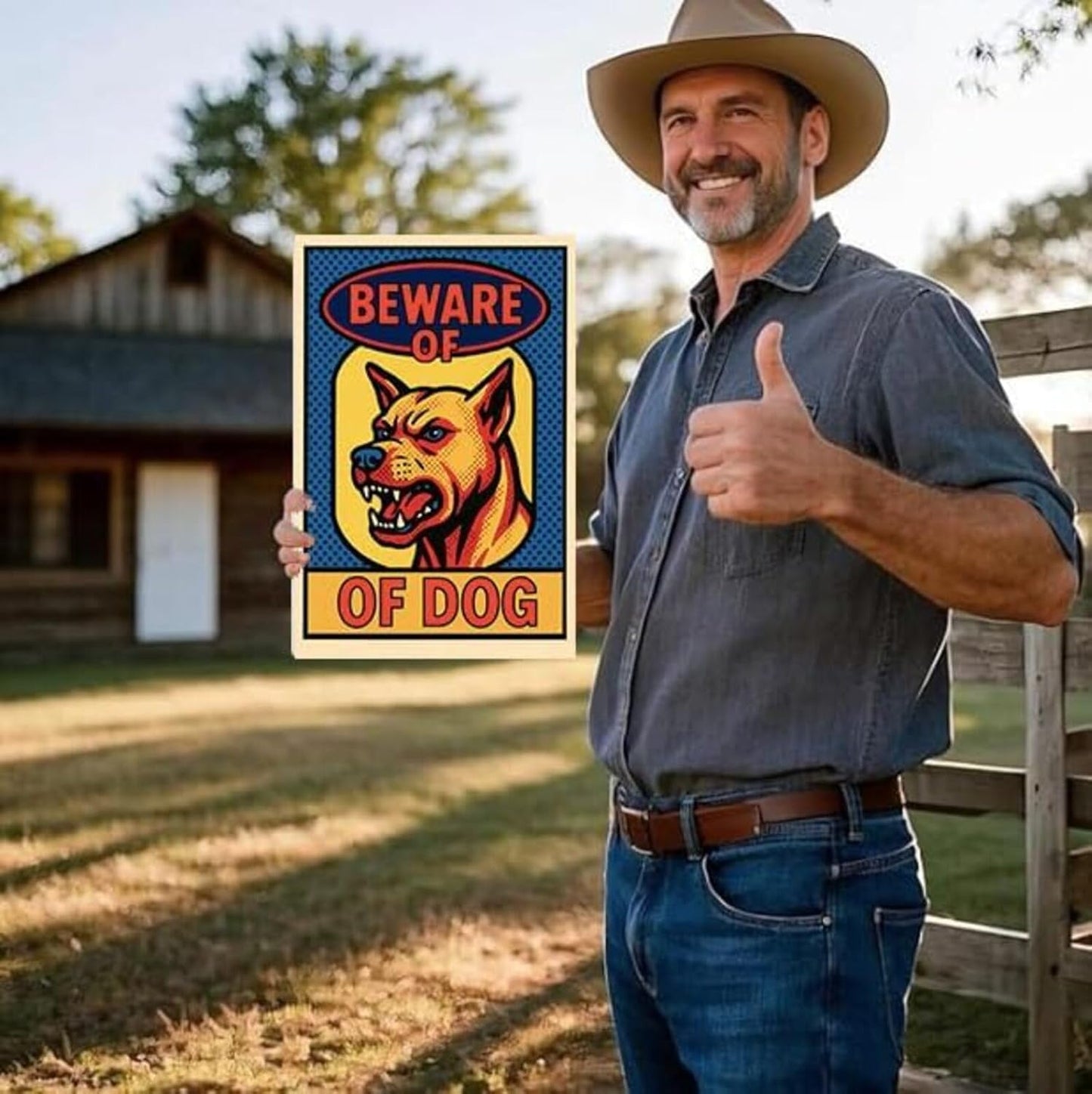 Dekvoraq Beware of Dog Sign 9x12 Inch – Heavy Duty Aluminum Rustproof Outdoor Security Warning Sign with FREE Mounting Accessories, UV Printed Waterproof Guard Dog Yard Sign