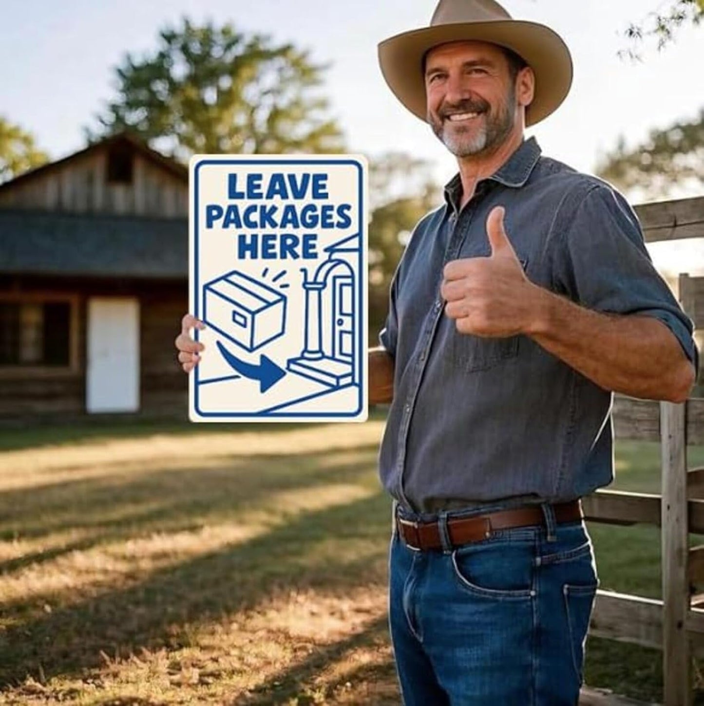 Dekvoraq Leave Packages Here 9x12 Inch – Heavy Duty Rustproof Aluminum Please Leave Packages Here Sign with FREE Mounting Accessories, Waterproof UV Printed Delivery Drop Off