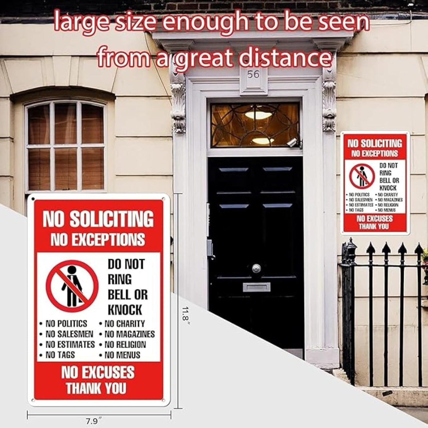 9" x 12" Galvanized Iron Sign | Rainproof & Impact-Resistant, No Deformation or Chipping | UV & Waterproof | Easy to Install, Ideal for Home Yards, Apartments, and Creative Studios